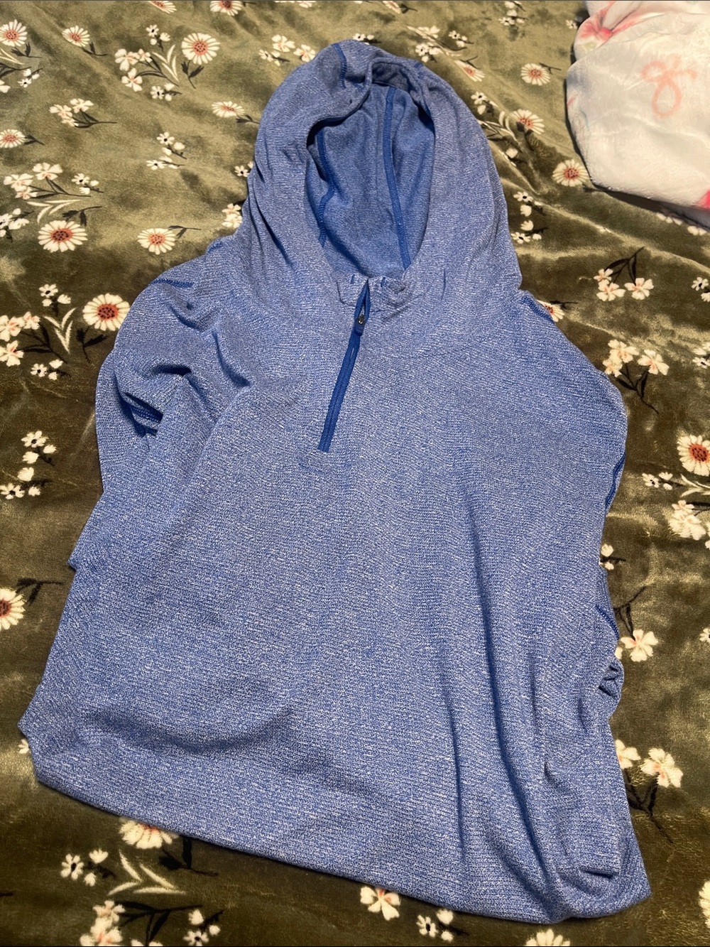Men’s under Armour hooded 2xl Blue Quarter-Zip Pullover